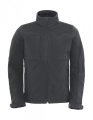 Heren Softshell Jas B&C Hoodie JM950 zwart